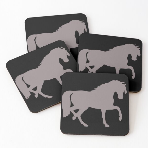 Item preview, Silver grey horse silhouette. designed and sold by claireseyeview.
