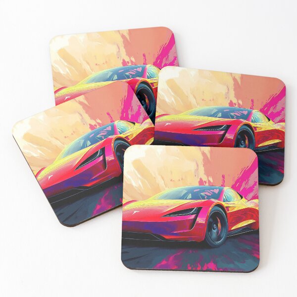 Item preview, Tesla Roadster VI  -  Pop Art designed and sold by AutoPopStudio.