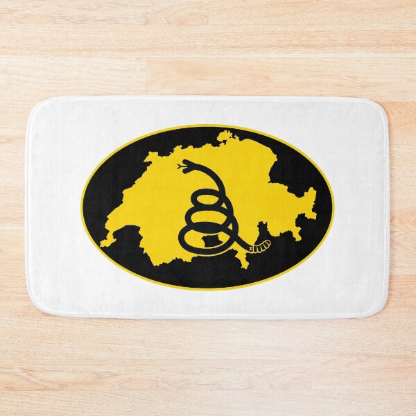 Item preview, SWITZERLAND - Freedom Is The Superpower - Modern Gadsden Snake Flag - Dont Tread On Me design designed and sold by pelagio.