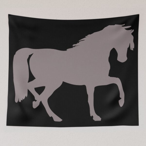 Item preview, Silver grey horse silhouette. designed and sold by claireseyeview.