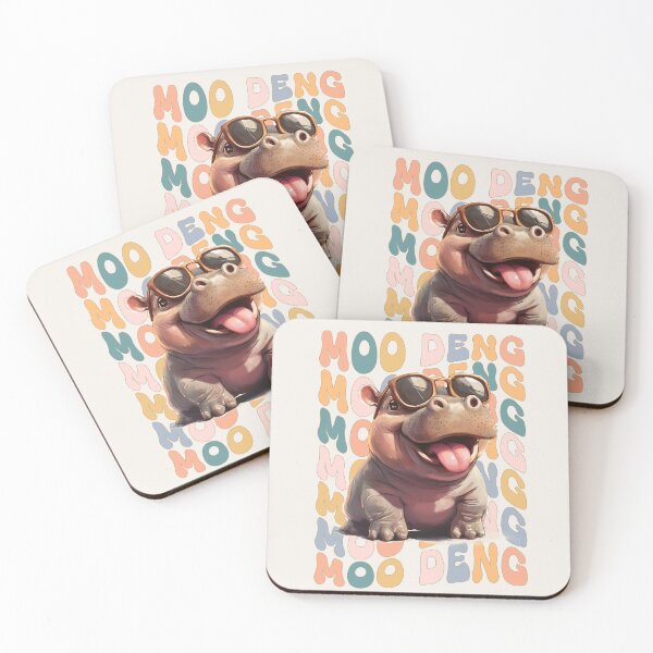 Item preview, Cool Hippo Moo Deng Vibes designed and sold by Konkam.