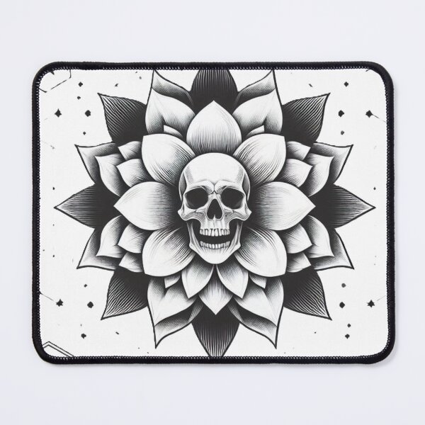 Item preview, Crânio Floral em Contraste / Contrast Floral Skull designed and sold by debbiebento.