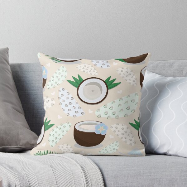 Item preview, Colorful coconut seamless pattern designed and sold by OM-lova.