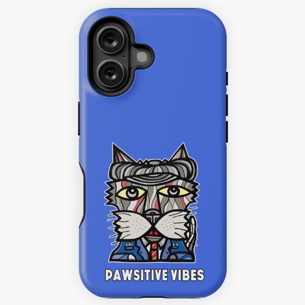 "Pawsitive Vibes" iPhone Tough Case