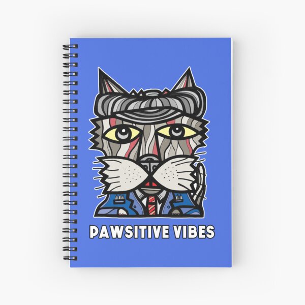 "Pawsitive Vibes" Spiral Notebook