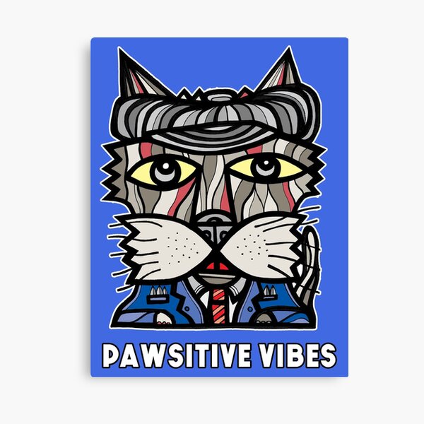 "Pawsitive Vibes" Canvas Print