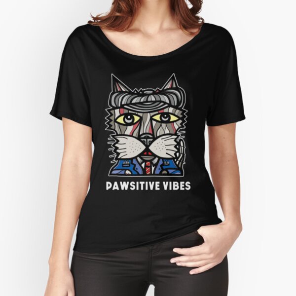 "Pawsitive Vibes" Relaxed Fit T-Shirt