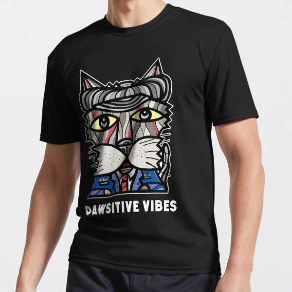 "Pawsitive Vibes" Active T-Shirt