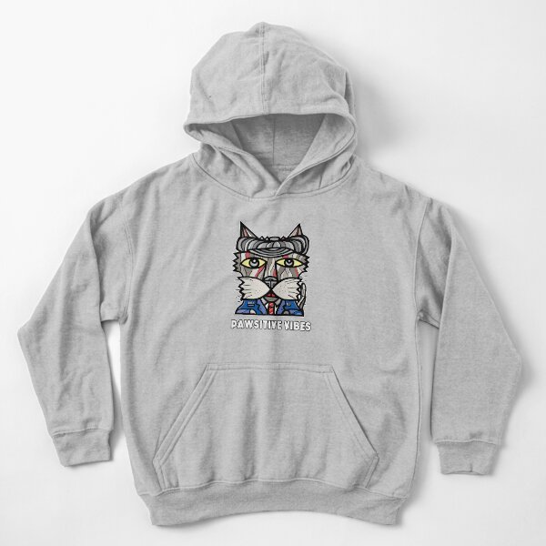 "Pawsitive Vibes" Kids Pullover Hoodie