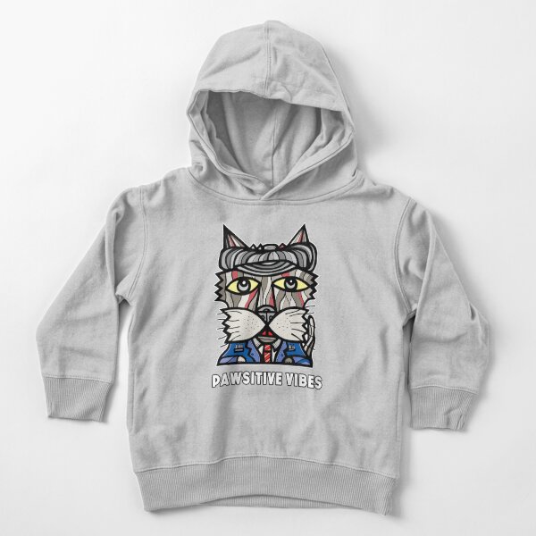 "Pawsitive Vibes" Toddler Pullover Hoodie