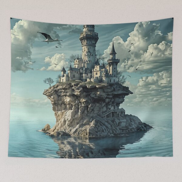 Item preview, Castle of the Sky: The Floating Fortress in the Clouds designed and sold by oanaunciuleanu.