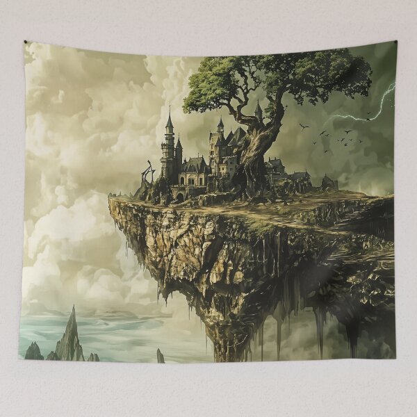 Item preview, Castle of the Sky: The Floating Fortress in the Clouds designed and sold by oanaunciuleanu.