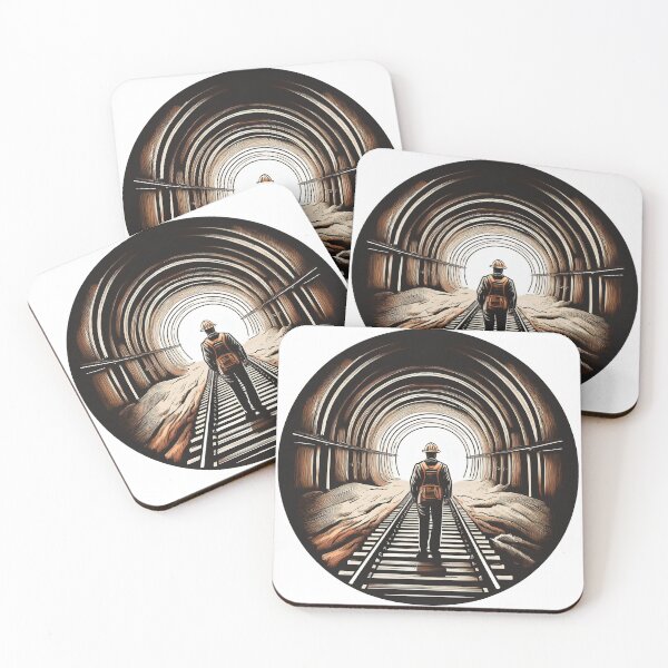 Item preview, Old tunnel railroad worker mine designed and sold by SusanStDigital.