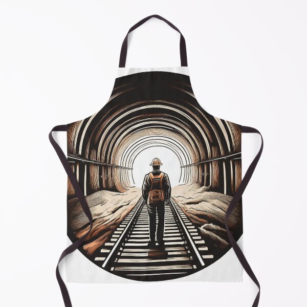Item preview, Old tunnel railroad worker mine designed and sold by SusanStDigital.