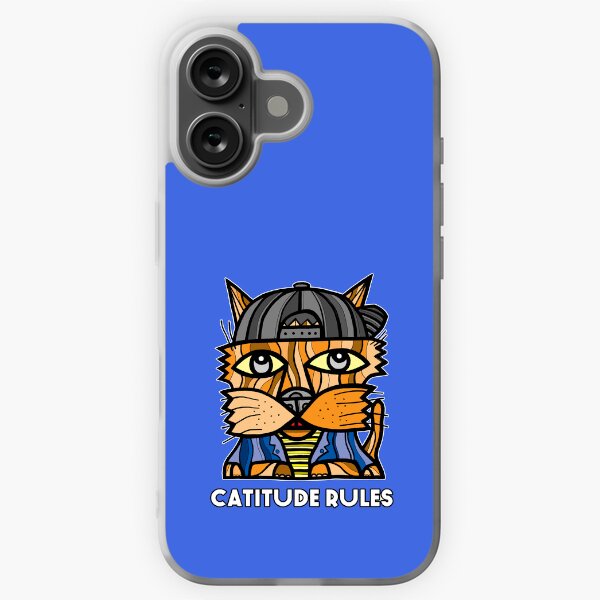 "Catitude Rules" iPhone Soft Case