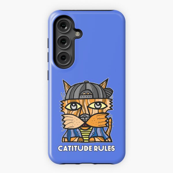 "Catitude Rules" Samsung Galaxy Tough Case