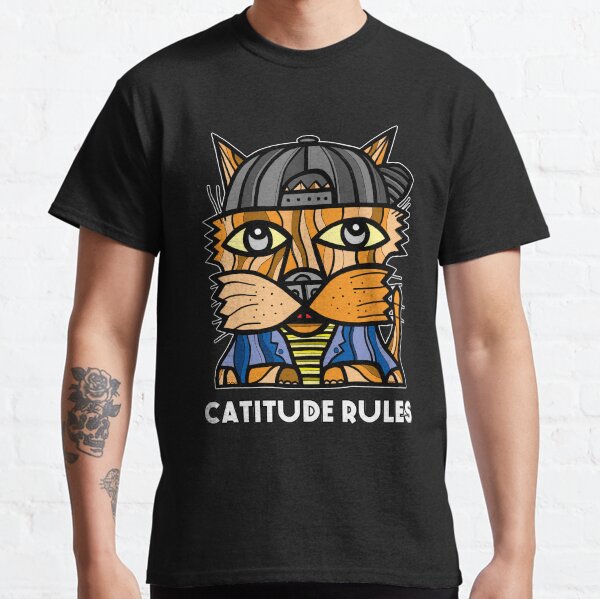 "Catitude Rules" Classic T-Shirt