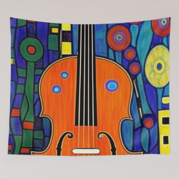 Item preview, Abstract Violin Art designed and sold by TheDarkWardrobe.