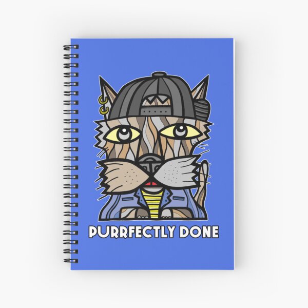 "Purrfectly Done" Spiral Notebook