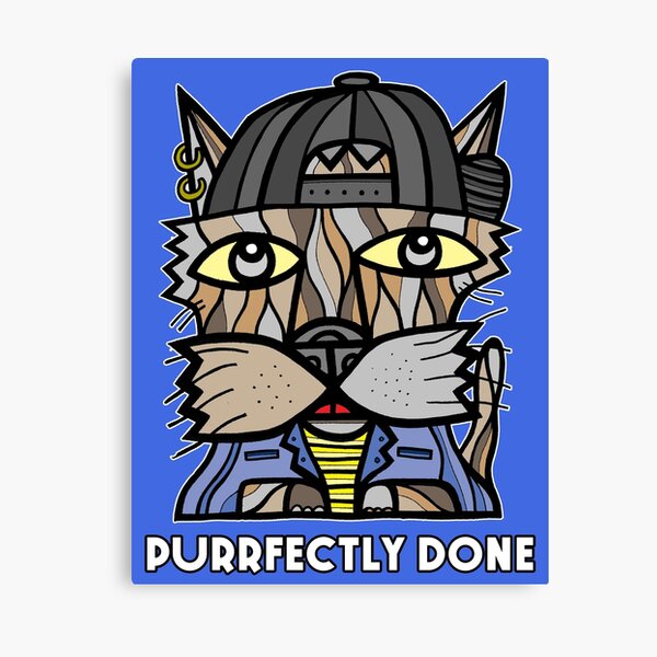 "Purrfectly Done" Canvas Print