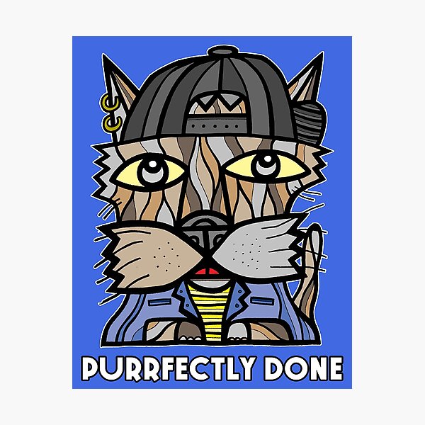 "Purrfectly Done" Photographic Print