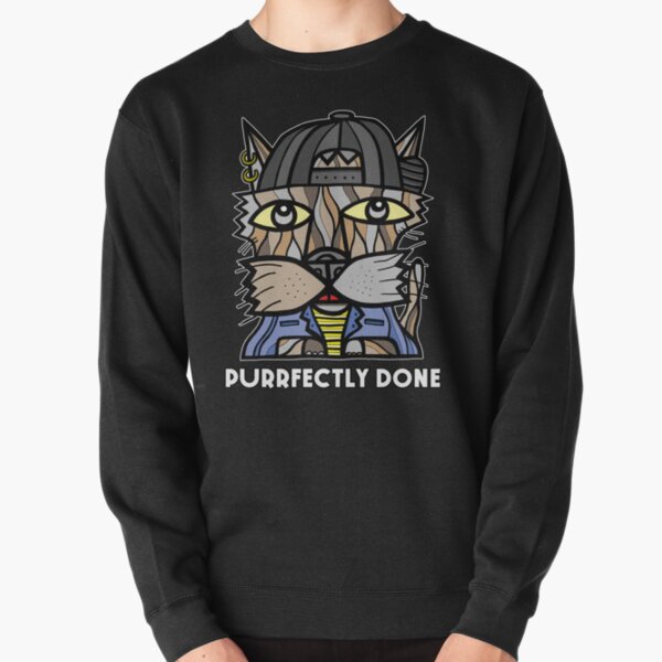 "Purrfectly Done" Pullover Sweatshirt