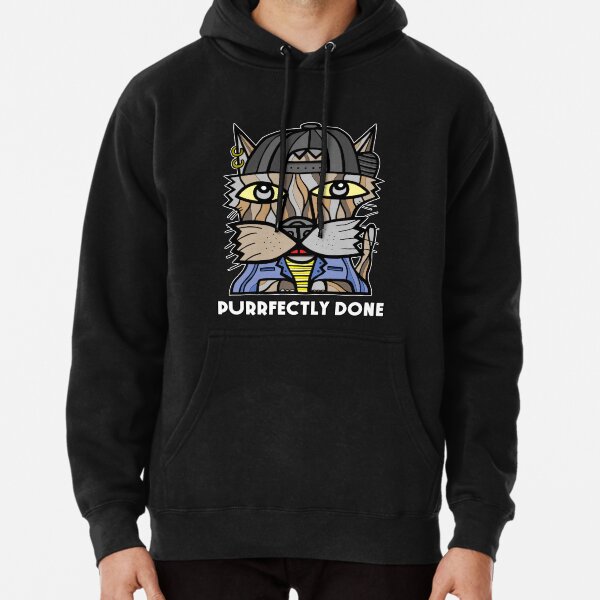 "Purrfectly Done" Pullover Hoodie