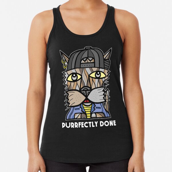 "Purrfectly Done" Racerback Tank Top