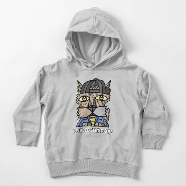 "Purrfectly Done" Toddler Pullover Hoodie