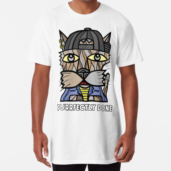 "Purrfectly Done" Long T-Shirt