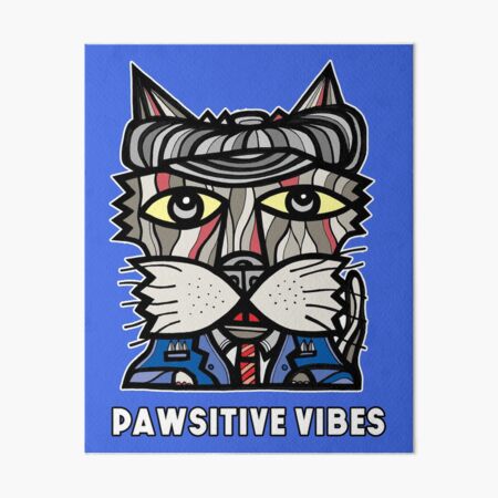 "Pawsitive Vibes" Art Board Print