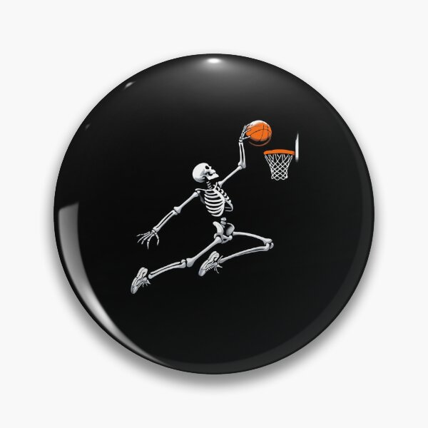 Item preview, Halloween Skeleton Basketball Player designed and sold by printmala.