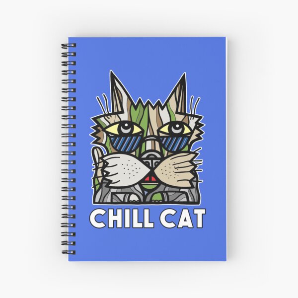 "Chill Cat" Spiral Notebook