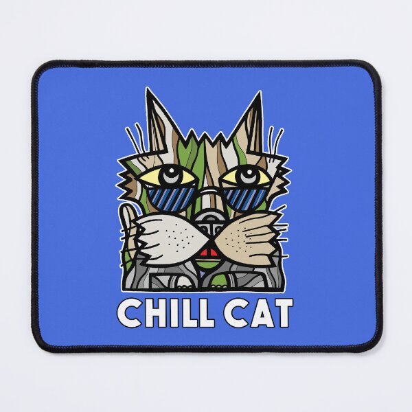 "Chill Cat" Mouse Pad