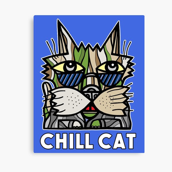 "Chill Cat" Canvas Print