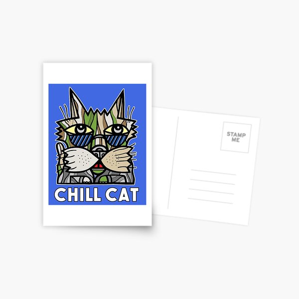 "Chill Cat" Postcard