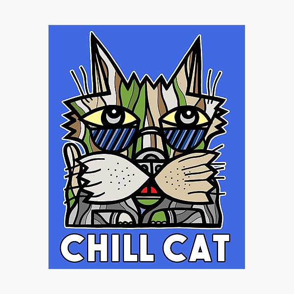 "Chill Cat" Photographic Print