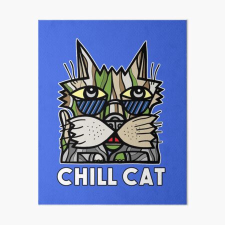 "Chill Cat" Art Board Print