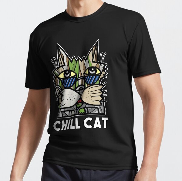 "Chill Cat" Active T-Shirt