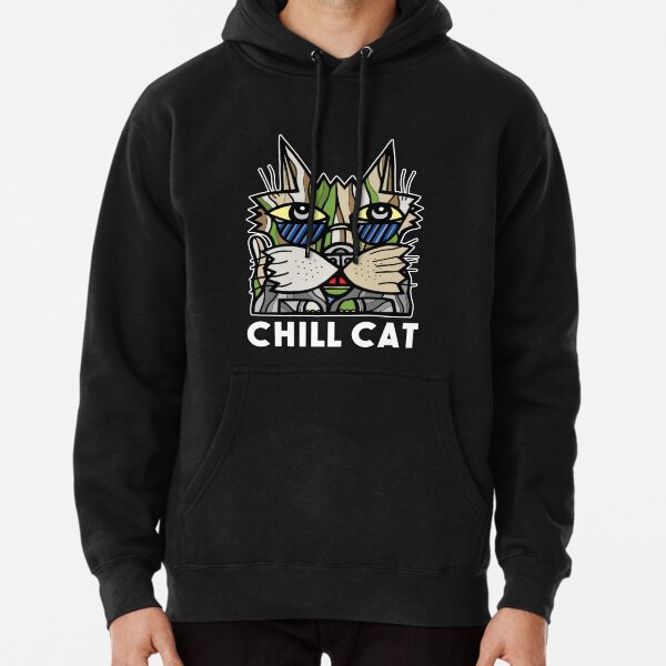 "Chill Cat" Pullover Hoodie