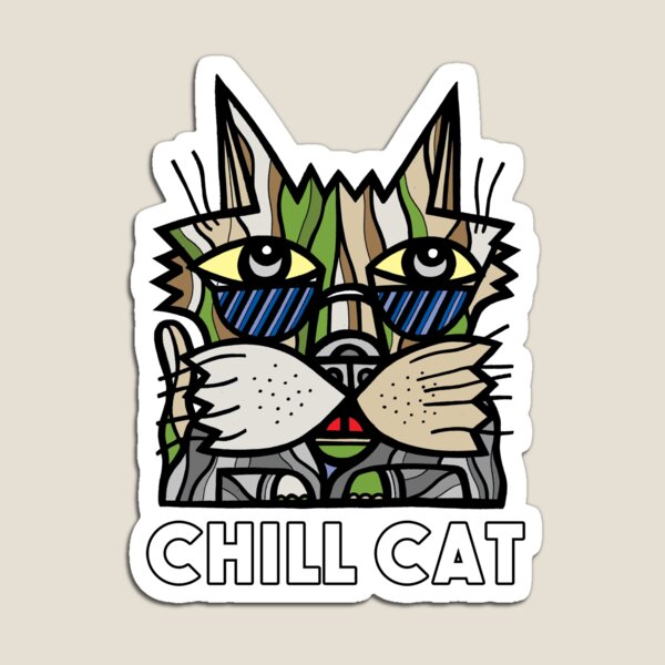 "Chill Cat" Magnet