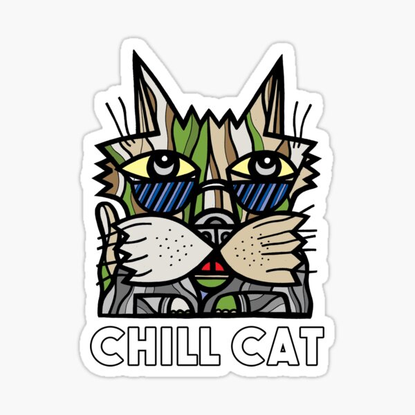 "Chill Cat" Sticker