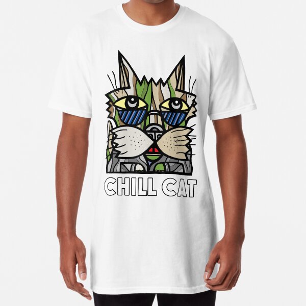 "Chill Cat" Long T-Shirt