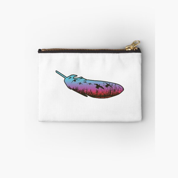 Item preview, Flock in a Feather, Blue to Pink Sunrise designed and sold by CraneCreek.
