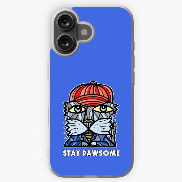 "Stay Pawsome" iPhone Soft Case