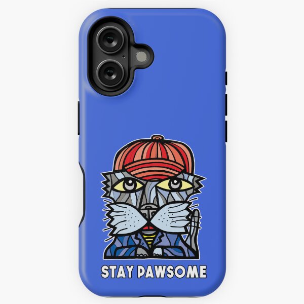 "Stay Pawsome" iPhone Tough Case