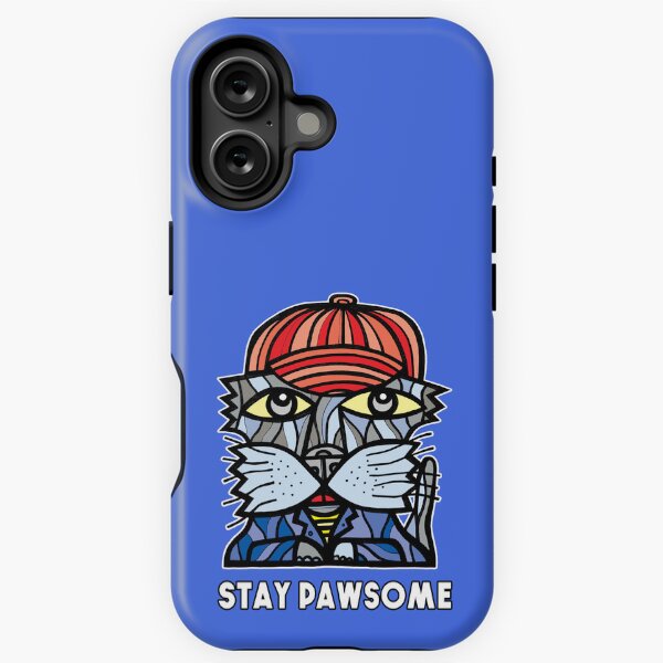 "Stay Pawsome" iPhone Tough Magsafe Case