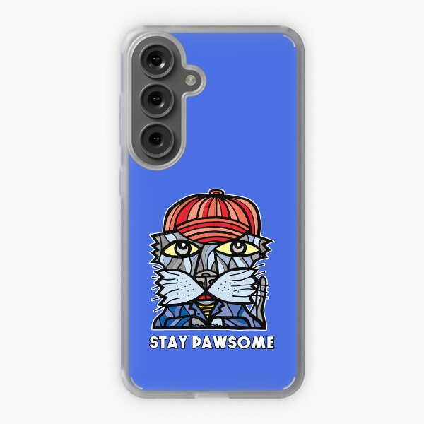 "Stay Pawsome" Samsung Galaxy Soft Case