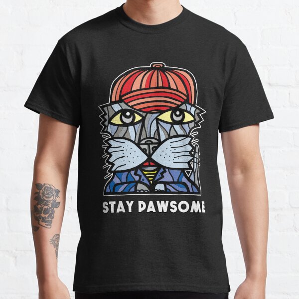 "Stay Pawsome" Classic T-Shirt