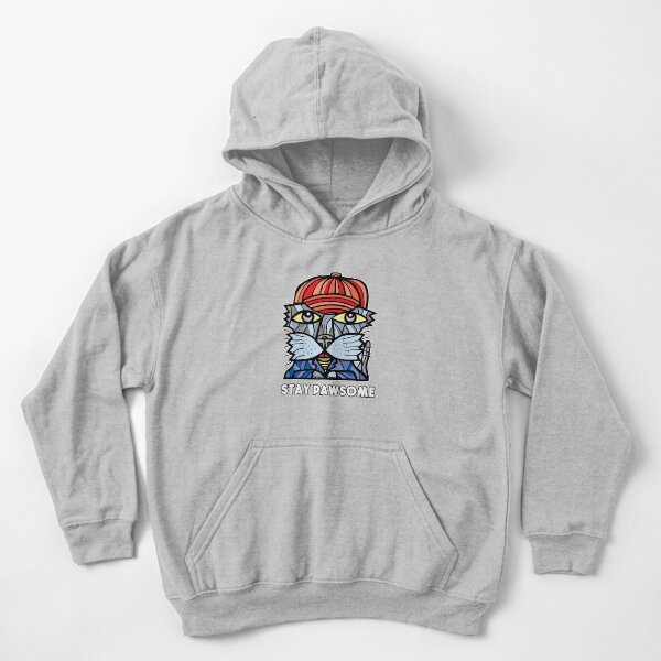 "Stay Pawsome" Kids Pullover Hoodie